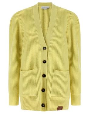 Stella McCartney Cardigan Maglia Spessa - Giallo
