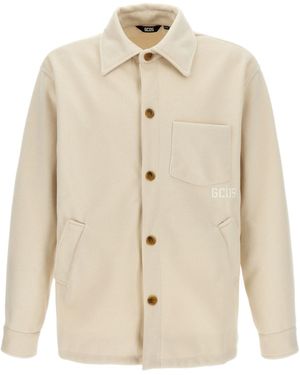 Gcds Logo Embroidery Jacket - Natural