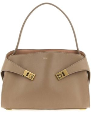 Ferragamo Hug Soft (M) Shoulder Bag - Brown