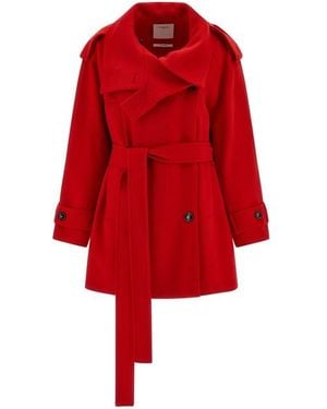 Sportmax Trench 'Bouquet1234' - Rosso