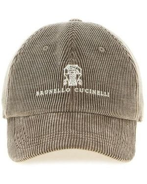 Brunello Cucinelli Cappellino 'Baseball' - Grigio