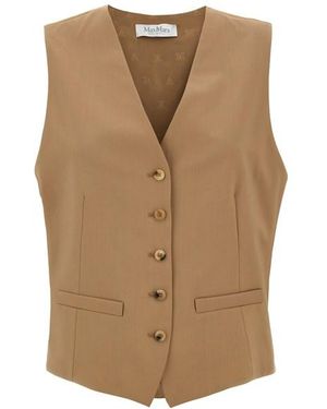 Max Mara Gilet 'Zuai' - Marrone