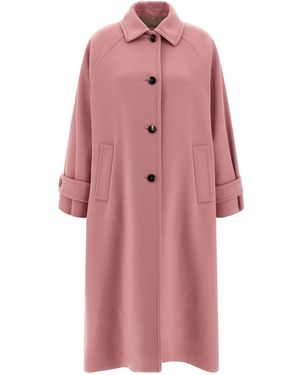 Alberto Biani Wool Coat - Pink