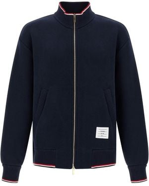 Thom Browne 'Oversized Funnel Neck' Sweatshirt - Blue