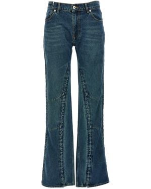 Y. Project 'evergreen Hook And Eye' Jeans - Blue