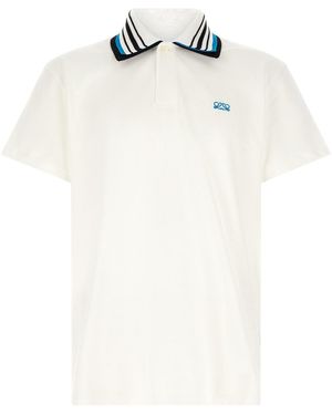 Loewe Polohemd Mit Dreilagigem Kragen - Weiß
