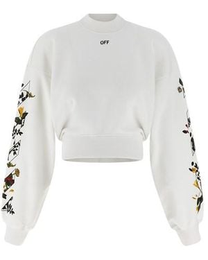 Off-White c/o Virgil Abloh 'flowers Arrow' Sweatshirt - White