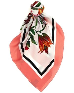 Dolce & Gabbana Foulard 'Floral Print' - Pink