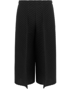 Issey Miyake Tubular Pleats Trousers - Black