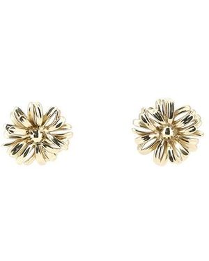Dries Van Noten Orecchini Fiore - Bianco