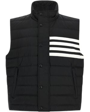 Thom Browne '4 Bar' Vest - Black