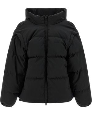 MM6 by Maison Margiela 'numeric Signature Mm6' Embroidery Down Jacket - Black