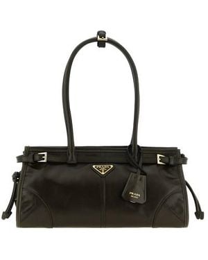 Prada Borsa A Mano Bonnie' Media - Nero