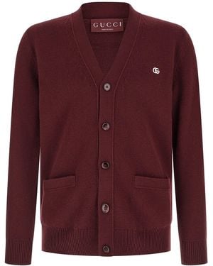 Gucci 'doppia G' Jumper - Purple