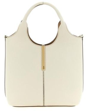 Tod's Shopping Placca Metallica Mini - Bianco