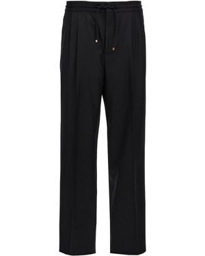 Brunello Cucinelli Flannel Trousers - Black