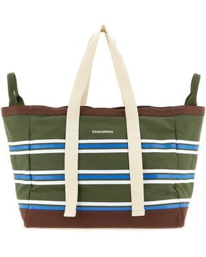 DSquared² 'd2 College' Shopping Bag - White