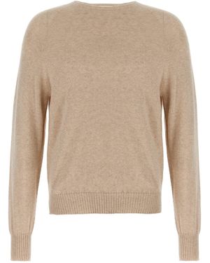 Ma'ry'ya Cashmere Cotton Jumper - Natural