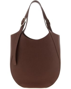 Longchamp 'xl Le Foulonné' Shopping Bag - Brown
