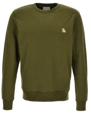 Maison Kitsuné Felpa 'Chillax Fox' - Verde