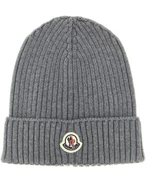 Moncler Wool Beanie - Grey