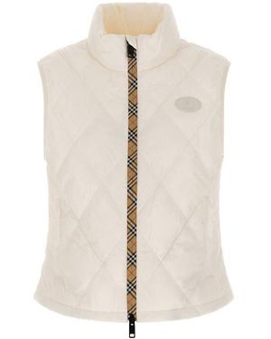 Burberry Gilet 'Cheswick' - Bianco
