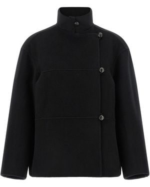 Rohe Double Wool Coat - Black