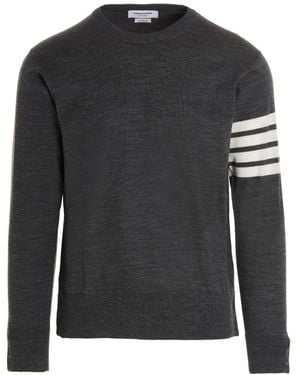 Thom Browne Pullover '4-Bar' - Schwarz