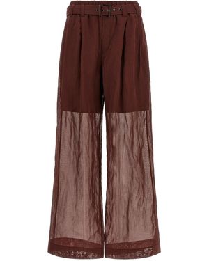 Brunello Cucinelli 'loose' Trousers - Brown
