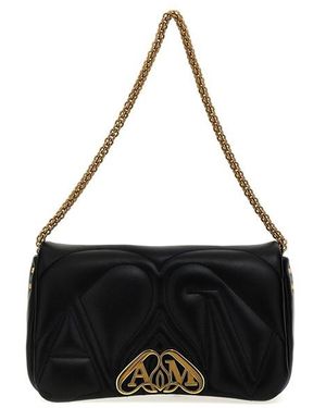 McQueen Tracolla 'Seal' piccola - Nero