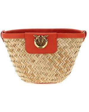 Pinko 'love Summer Bucket' Crossbody Bag - Red