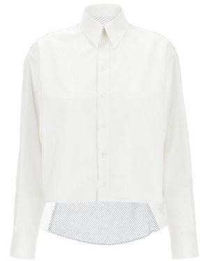 MM6 by Maison Martin Margiela Camicia asimmetrica - Bianco