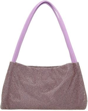 STAUD 'penny Crystal' Shoulder Bag - Purple
