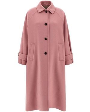 Alberto Biani Cappotto Lana - Rosa