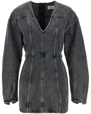 Haikure Denim Dress - Black
