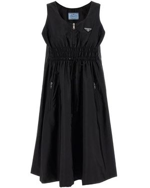 Prada Abito re-nylon 'Piuma' - Nero