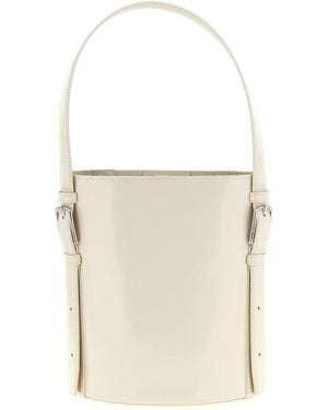 Coperni Borsa A Secchiello Con Base Asimmetrica - Bianco