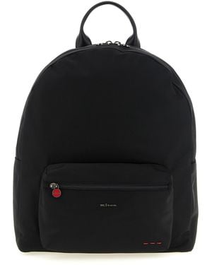 Kiton Rucksack Mit Logo - Schwarz