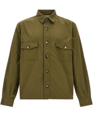 Saint Laurent Überhemd "Yves" - Grün
