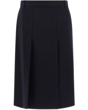 Prada Multi-slit Skirt - Blue