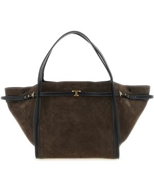 Tod's Medium 'tim' Shopping Bag - Black