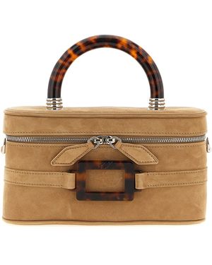Roger Vivier 'belle Vivier Vanity' Mini Handbag - Brown