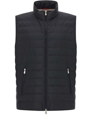 Brunello Cucinelli Quilted Vest - Black