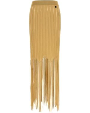 Balmain Fringed Skirt - Metallic