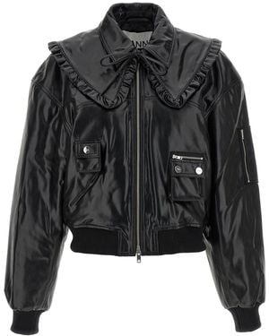 Ganni '7093 Future' Bomber Jacket - Black