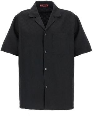 Gucci Regular Jacquard Shirt - Black