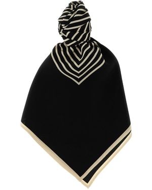 TOTEME Foulard 'Centered Monogram' - Nero