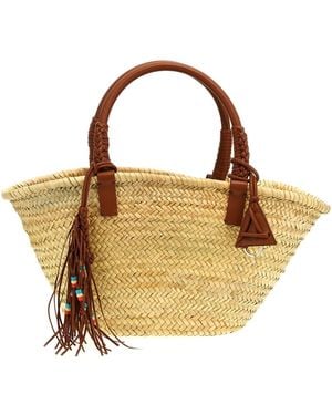Alanui 'icon Palm Leaf Big' Handbag - Metallic