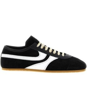 Dries Van Noten Sneakers Aus Wildleder - Schwarz
