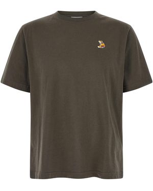 Maison Kitsuné 'dreaming Fox' T-shirt - Green